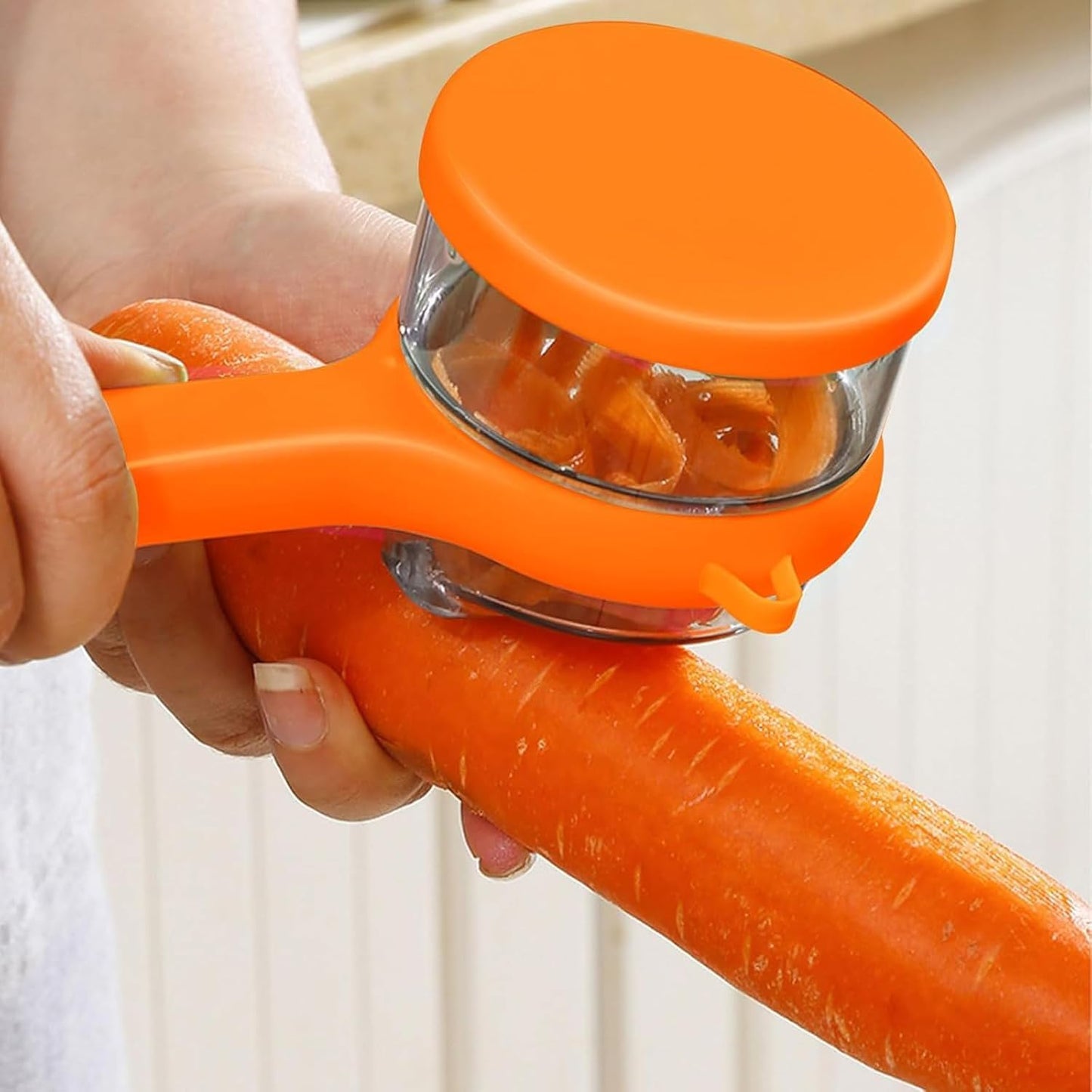Vegetable & Fruit Peeler with Storage Box | Multi-Purpose Kitchen Peeler for Potato, Carrot, Apple & More | Handy Kitchen Tool with Container for Easy Storage