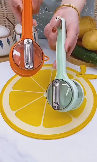 Vegetable & Fruit Peeler with Storage Box | Multi-Purpose Kitchen Peeler for Potato, Carrot, Apple & More | Handy Kitchen Tool with Container for Easy Storage